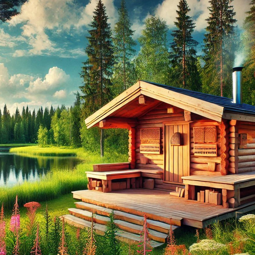 Canadian Finnish Sauna Beside The Lake